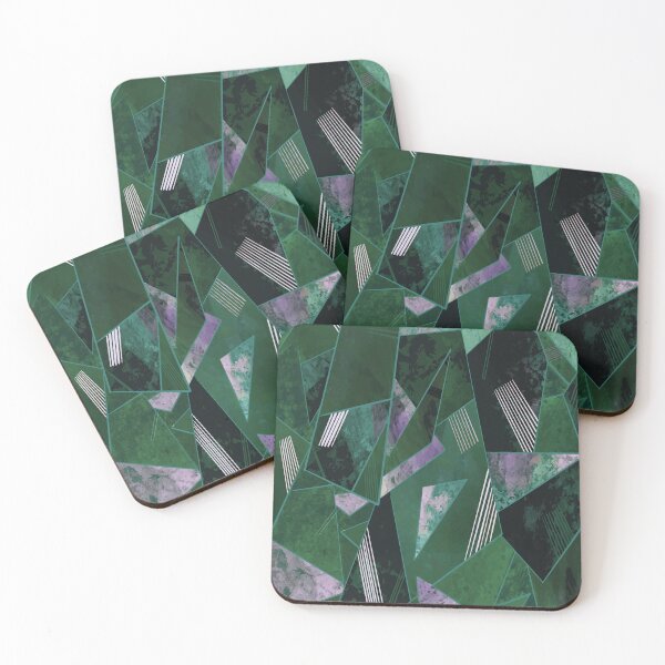 Item preview, Luxurious Deep Green Geometric Design designed and sold by antevasinart.