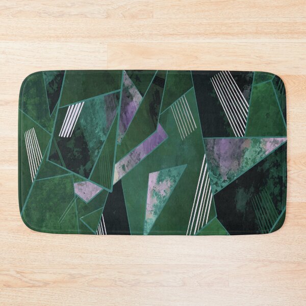 Item preview, Luxurious Deep Green Geometric Design designed and sold by antevasinart.