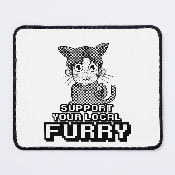 Item preview, Support Your Local Furry Unidentified Amarillo Object Cute Furry Anime Cartoon designed and sold by QuanJewelry.