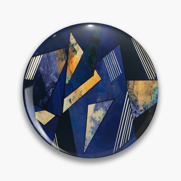 Item preview, Luxurious Dark Blue Geometric Design designed and sold by antevasinart.
