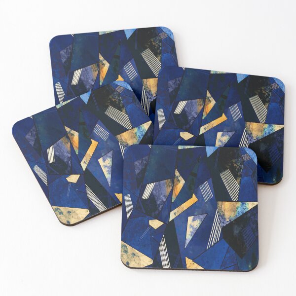 Item preview, Luxurious Dark Blue Geometric Design designed and sold by antevasinart.