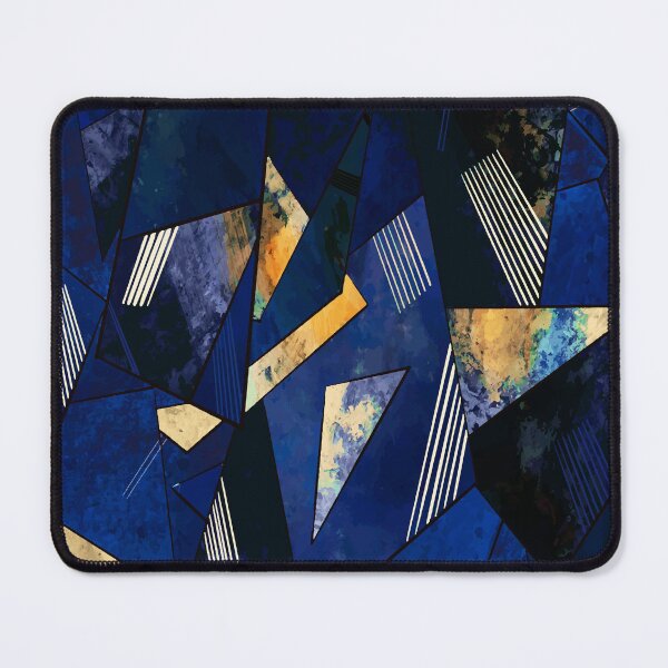 Item preview, Luxurious Dark Blue Geometric Design designed and sold by antevasinart.