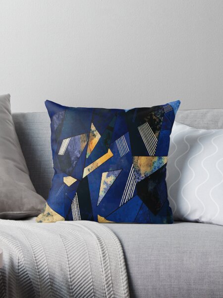 Item preview, Luxurious Dark Blue Geometric Design designed and sold by antevasinart.