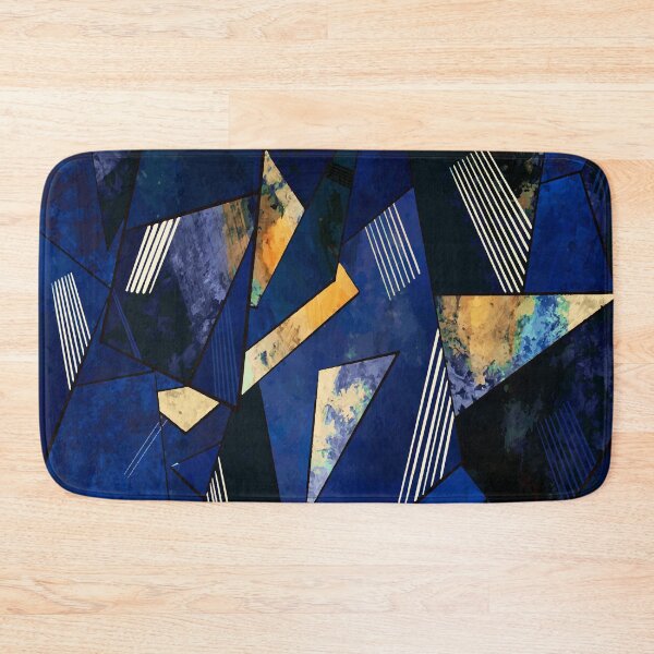 Item preview, Luxurious Dark Blue Geometric Design designed and sold by antevasinart.