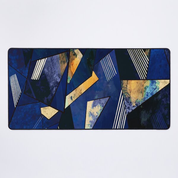 Item preview, Luxurious Dark Blue Geometric Design designed and sold by antevasinart.