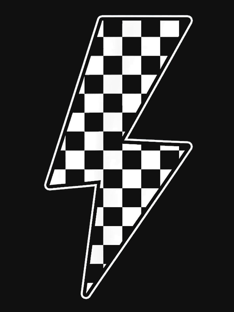 "Checkered Lightning Bolt" Tshirt for Sale by toanquocmo Redbubble