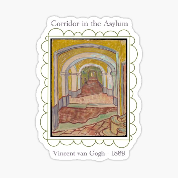 "Corridor in the Asylum" by van Gogh Sticker