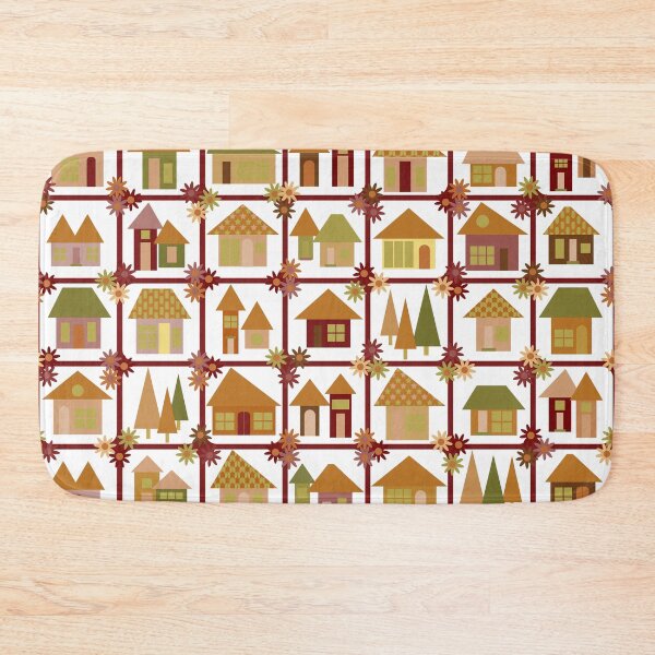 Item preview, Home Sweet Home in earthy boho colors, little town, summertime in the city designed and sold by FrancesPoff.