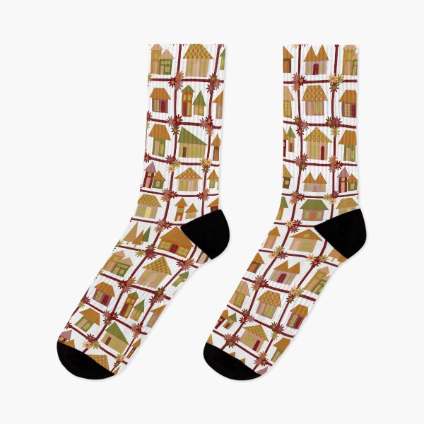 Item preview, Home Sweet Home in earthy boho colors, little town, summertime in the city designed and sold by FrancesPoff.