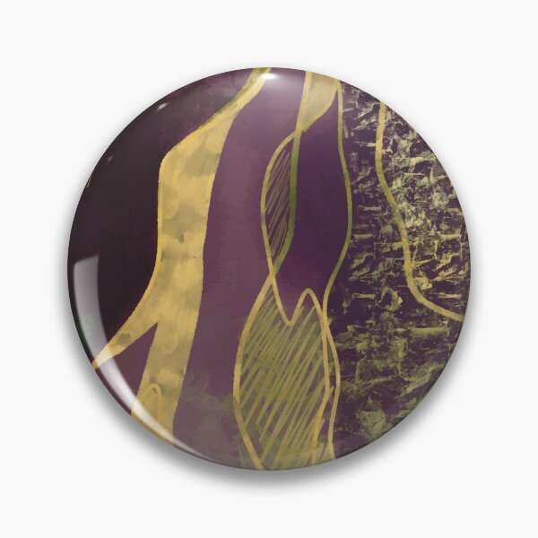 Item preview, Luxurious Purple and Gold Abstract Fluid Design designed and sold by antevasinart.