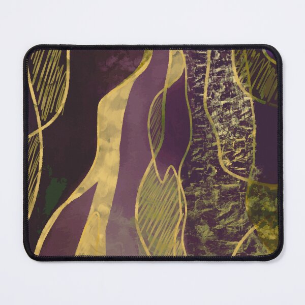 Item preview, Luxurious Purple and Gold Abstract Fluid Design designed and sold by antevasinart.