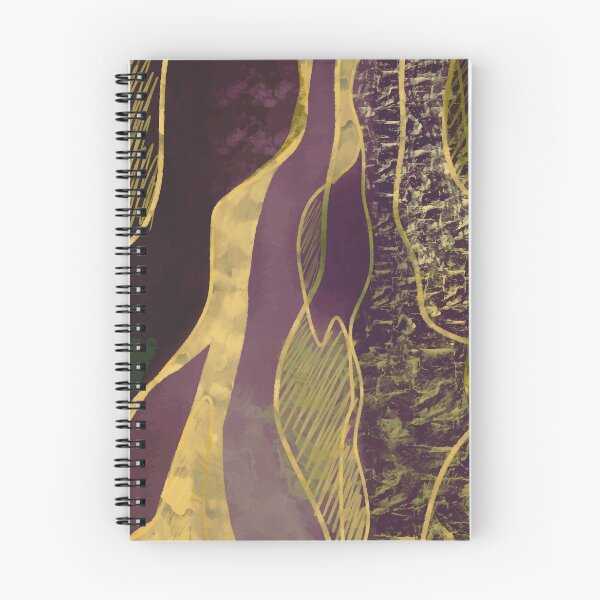 Item preview, Luxurious Purple and Gold Abstract Fluid Design designed and sold by antevasinart.