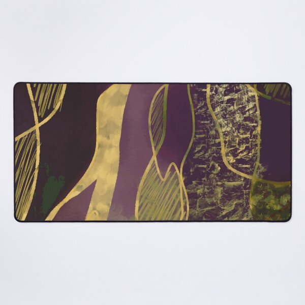 Item preview, Luxurious Purple and Gold Abstract Fluid Design designed and sold by antevasinart.