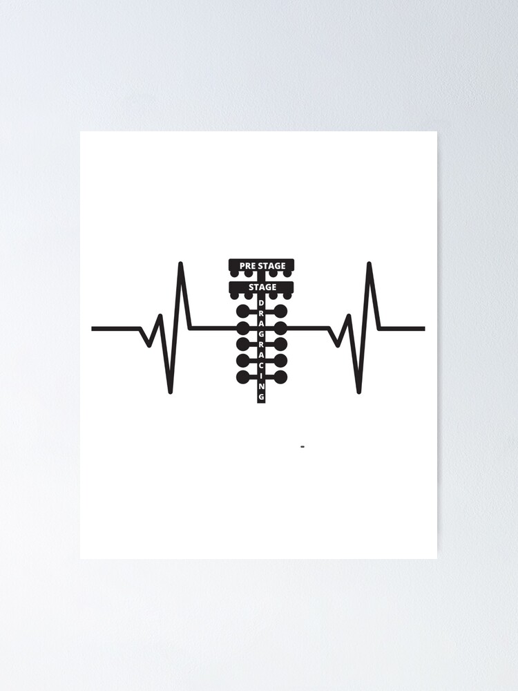 "Drag Racing Tree Heart Beat Racing Driver Christmas Tree Racer Drag