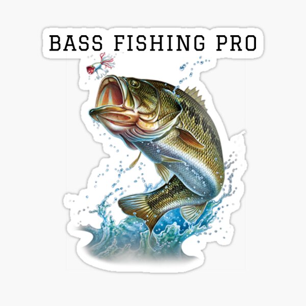 Bass Fishing Pro.  Sticker for Sale by FloridaKeys1984