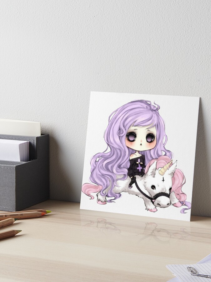 Rocket queen anime girl Art Board Print for Sale by RainbowChild80