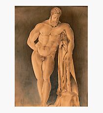 Drawing of Hercules Farnese Uffizi Photographic Print