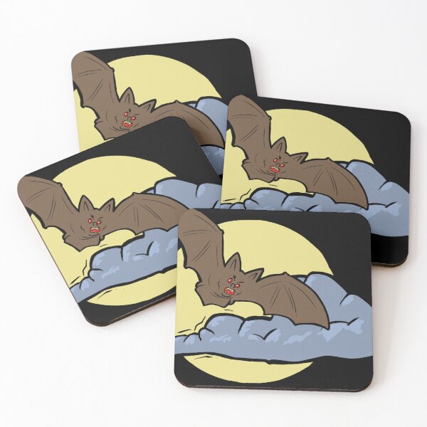 Item preview, Bat and full moon designed and sold by BumbleBearArtUK.