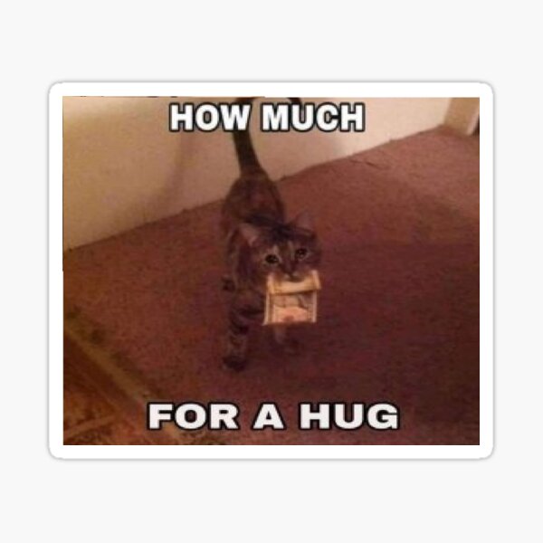 cat how Much For A Hug Sticker For Sale By Darkweeb Redbubble cat-how-much-for-a-hug-sticker-for-sale-by-darkweeb-redbubble
