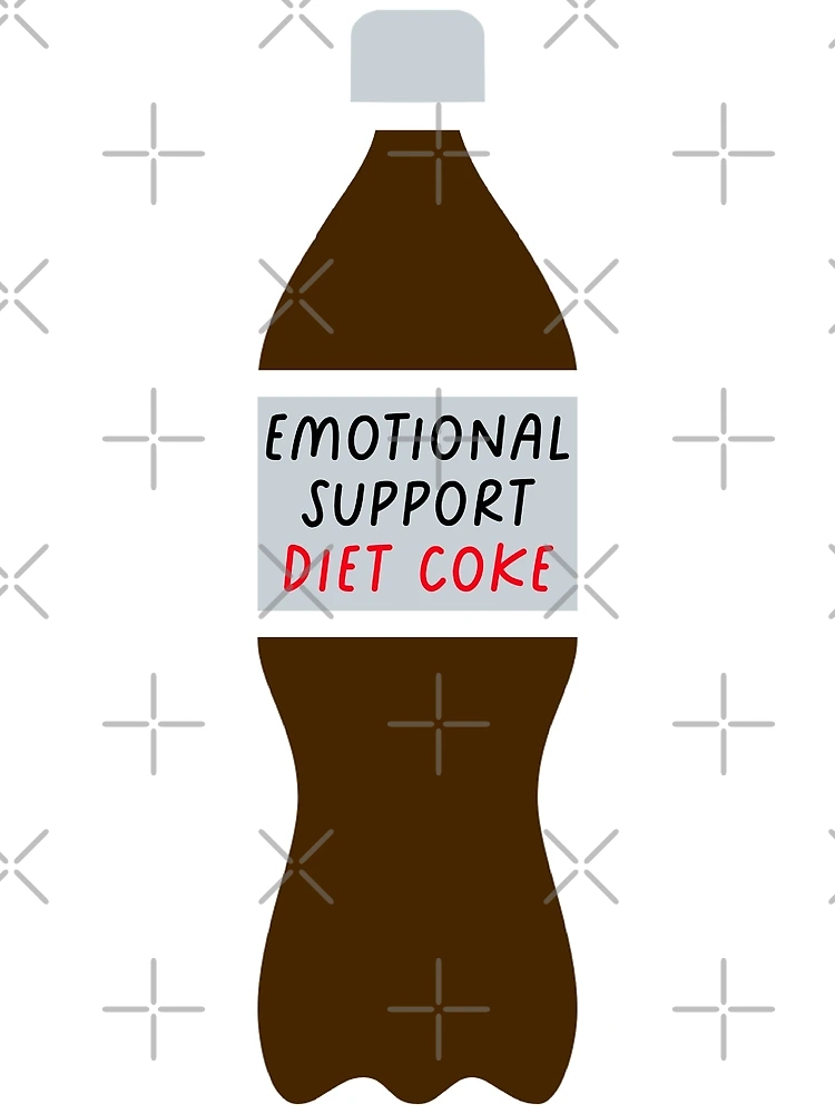 Emotional Support Beverage Joke Beer or Soda Bottle Cooler
