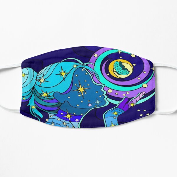 Women with Stars artwork Flat Mask