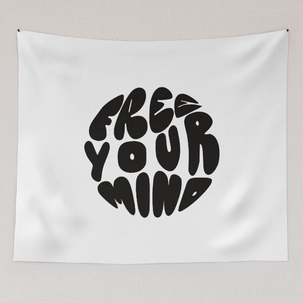 Item preview, FREE YOUR MIND Inspirational Quote designed and sold by Yogutzta.