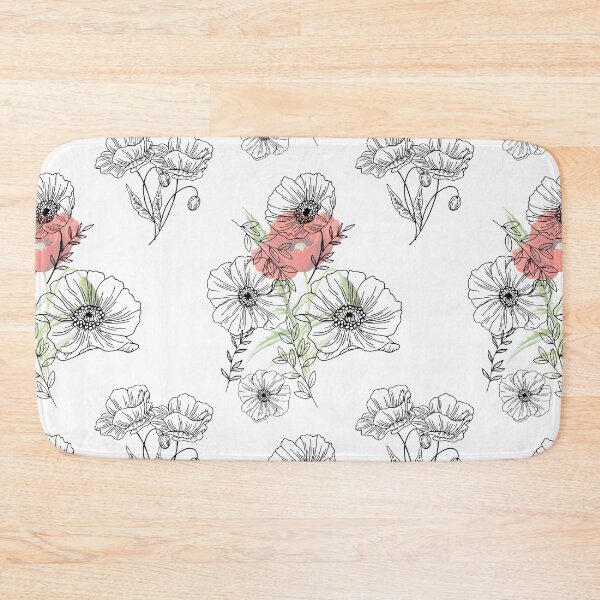 Item preview, Poppy Flowers Bouquet Pattern designed and sold by sandhyabhagath.