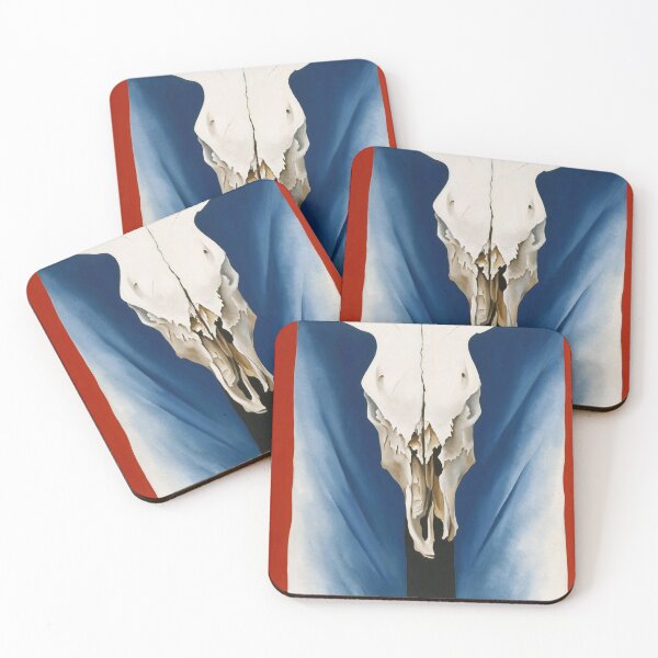 Item preview, Cow's skull : red white and blue of georgia O'keeffe art drawing designed and sold by Golido.