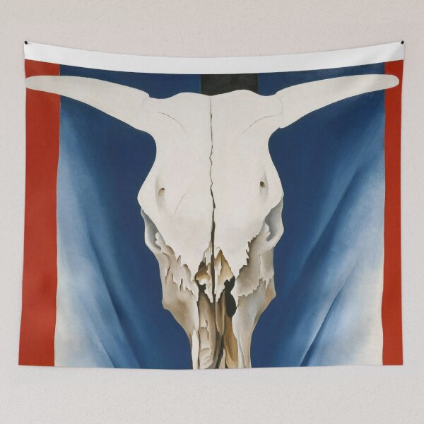 Item preview, Cow's skull : red white and blue of georgia O'keeffe art drawing designed and sold by Golido.