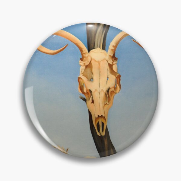 Item preview, Deers skull with pedernal of georgia O'keeffe art painting designed and sold by Golido.