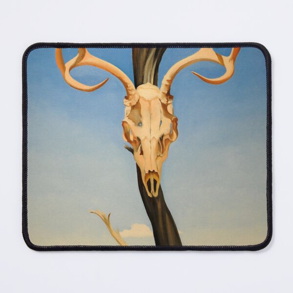 Item preview, Deers skull with pedernal of georgia O'keeffe art painting designed and sold by Golido.