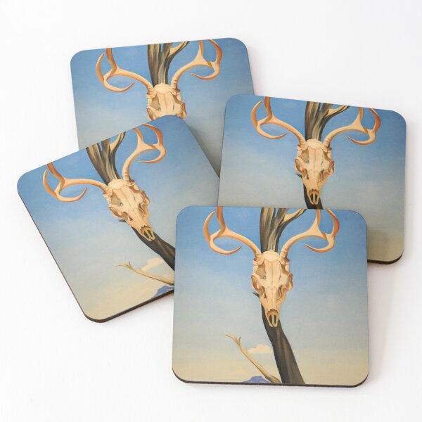 Item preview, Deers skull with pedernal of georgia O'keeffe art painting designed and sold by Golido.