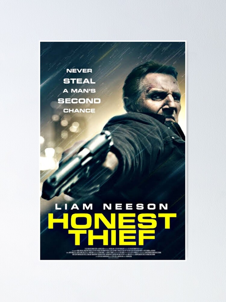Honest thief movie 2020" Poster for Sale by Fizashop | Redbubble