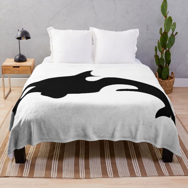 Artikelvorschau, Orca-Killerwal-schwarze Silhouette-Grafik entworfen und verkauft von Typeglyphs.