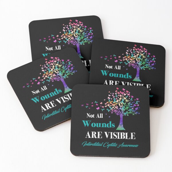 Item preview, Not All Wounds Are Visible Interstitial Cystitis Awareness designed and sold by Hatjar.