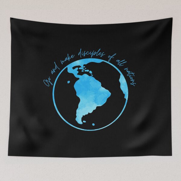 Item preview, Missionary Go and Make Disciples of All Nations  designed and sold by GracefulThreads.