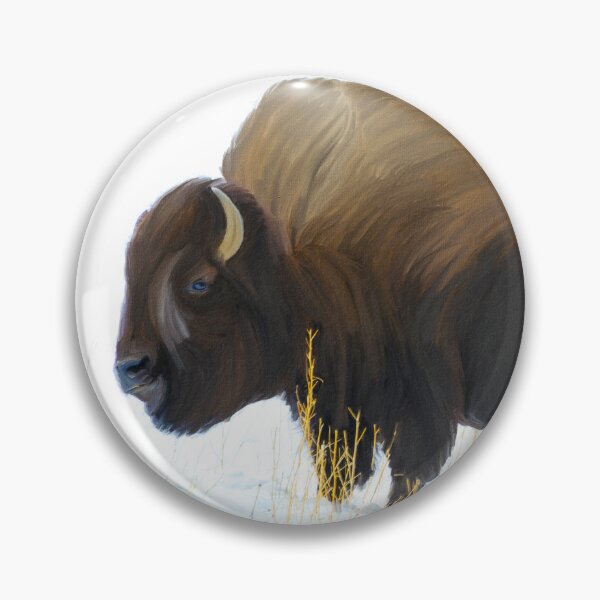 Artikelvorschau, Starke Ölfarbe des amerikanischen Büffels, amerikanische Bison-Zeichnung, indianische Bison-Kunst, Bison-Kunstwerk-Indianer entworfen und verkauft von Trendymotion.
