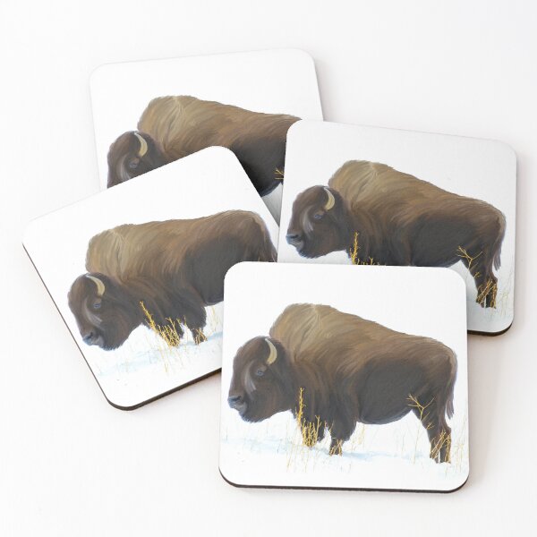 Item preview, American Buffalo Strong Oil Paint, American Bison Drawing, Native American Bison Art, Bison Artwork Native American designed and sold by Trendymotion.