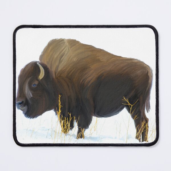 Item preview, American Buffalo Strong Oil Paint, American Bison Drawing, Native American Bison Art, Bison Artwork Native American designed and sold by Trendymotion.