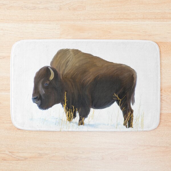 Item preview, American Buffalo Strong Oil Paint, American Bison Drawing, Native American Bison Art, Bison Artwork Native American designed and sold by Trendymotion.