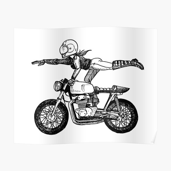 Women Who Ride - Superwoman Poster