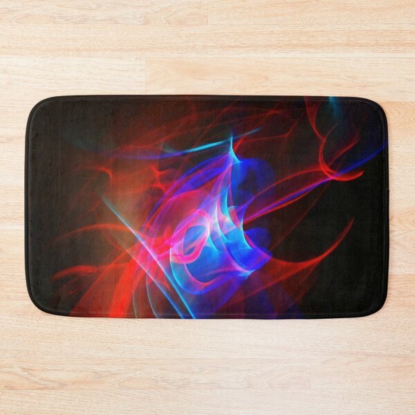Item preview, Dramatic Neon Red And Blue Abstract - Long Night Exposure. designed and sold by Oaks Creations.