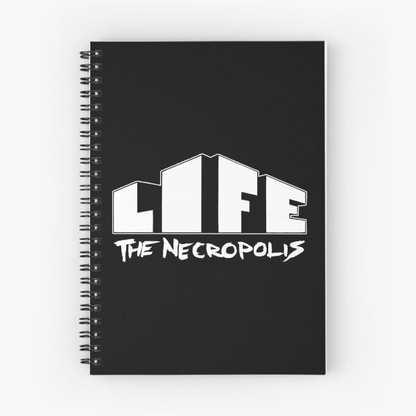 Aperçu de l'œuvre Vie Le Nécropolis Logo Noir. créée et vendue par LifeNecropolis.