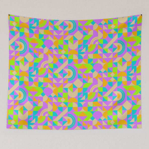 Item preview, geometric colorful patterns conceptual Art - Abstract Neo Geo graphic design designed and sold by Design Repo.