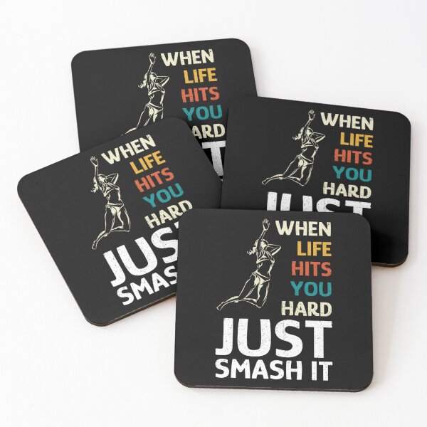 Item preview, When Life Hits You Hard Just Smash It Sticker designed and sold by marshacryjsy7.