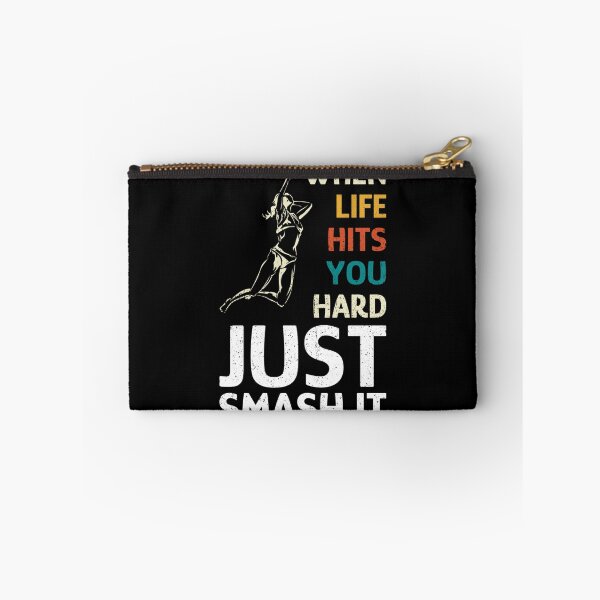 Item preview, When Life Hits You Hard Just Smash It Sticker designed and sold by marshacryjsy7.