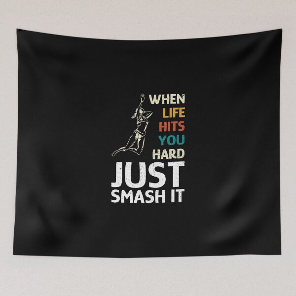 Item preview, When Life Hits You Hard Just Smash It Sticker designed and sold by marshacryjsy7.