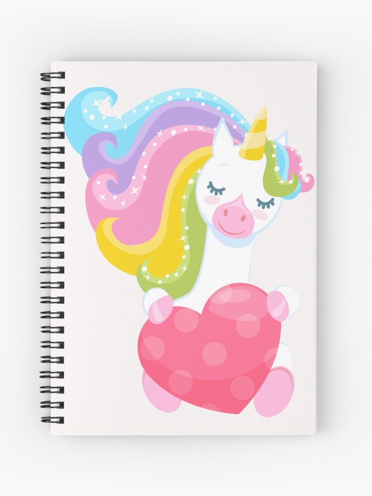 Cahier À Spirales Licorne