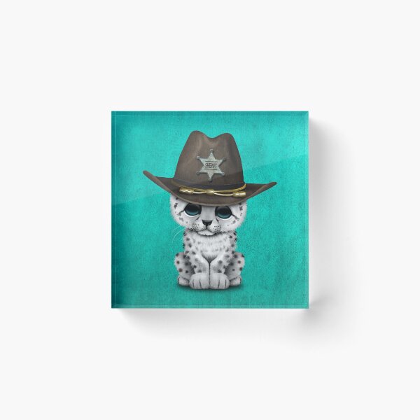 Item preview, Cute Baby Snow Leopard Cub Sheriff designed and sold by JeffBartels.