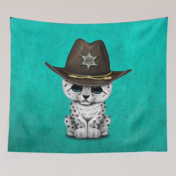 Item preview, Cute Baby Snow Leopard Cub Sheriff designed and sold by JeffBartels.